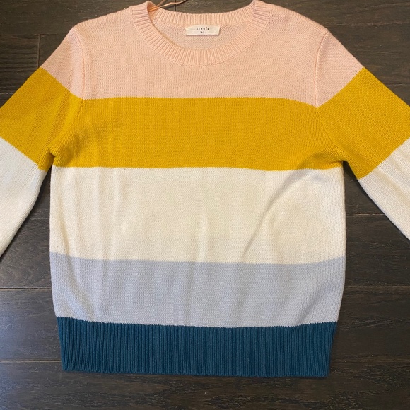Elodie Sweaters - Elodie Multicolour striped knit sweater